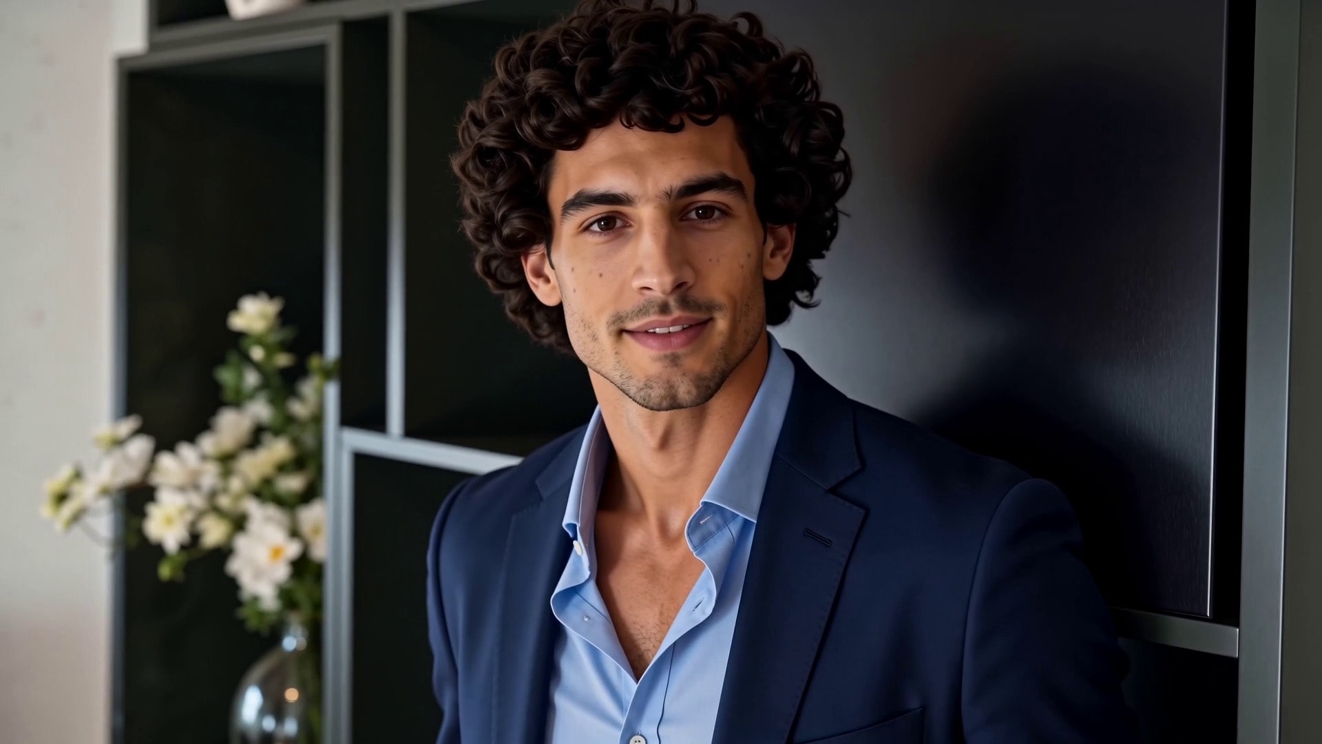 Dante in an office