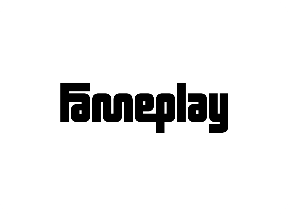 The word "Fanneplay" in bold, black block letters on a white background.