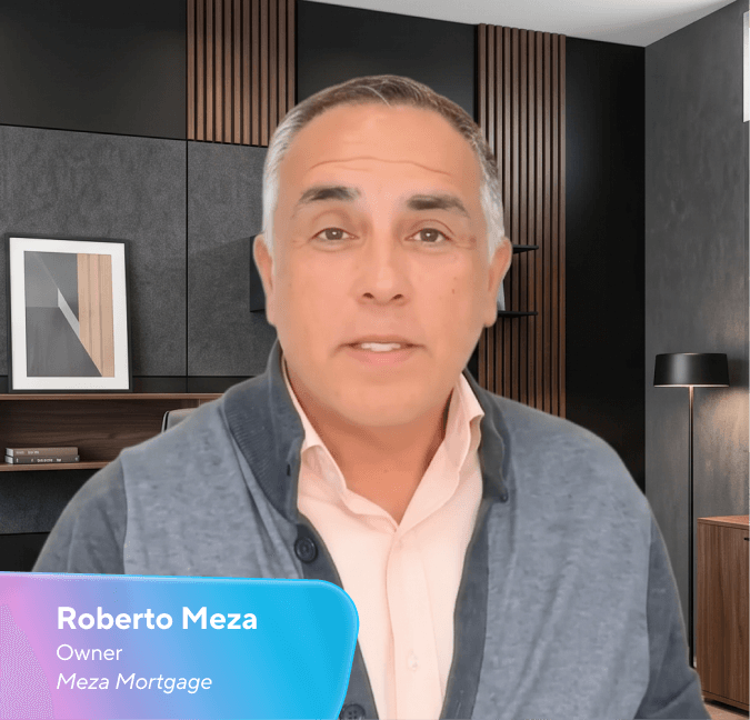 Roberto Meza, propriétaire de Meza Mortgage, s’exprimant lors d’un appel vidéo.