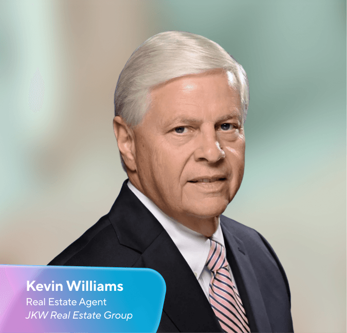 Headshot of Kevin Williams, real estate agent at JKW Real Estate Group.
